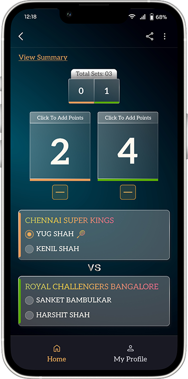 The 12th Men Carrom Scoring App